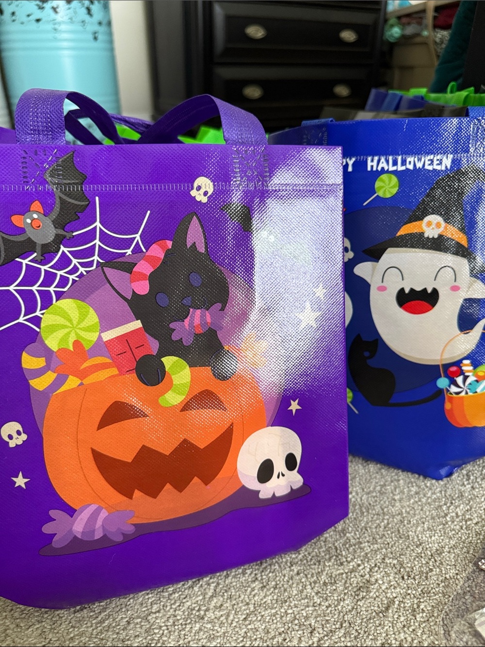 Set of 10 Halloween Items Including Reusable Tote